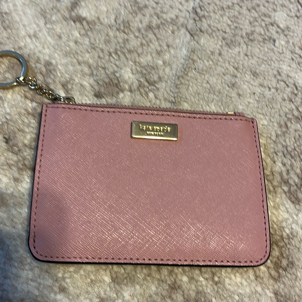 KATE SPADE CREDIT CARD HOLDER WITH KEY RING IN SAFFIANO LEATHER